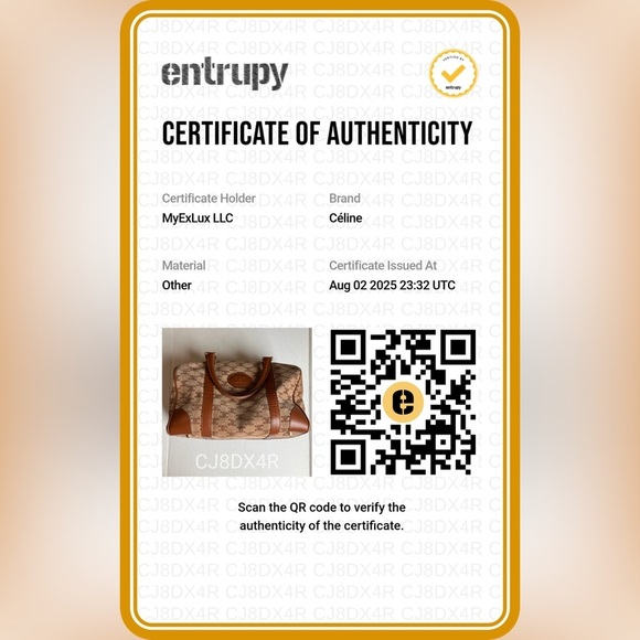 Authentic CELINE Blason pattern Suede Handbag Bostonbag Beige Vintage w/COA - Picture 14 of 14